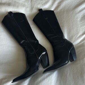 Jeffrey Campbell Reckon Black Heeled Boots